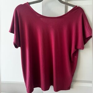 Banana Republic Red Tie Back Blouse - Size Small